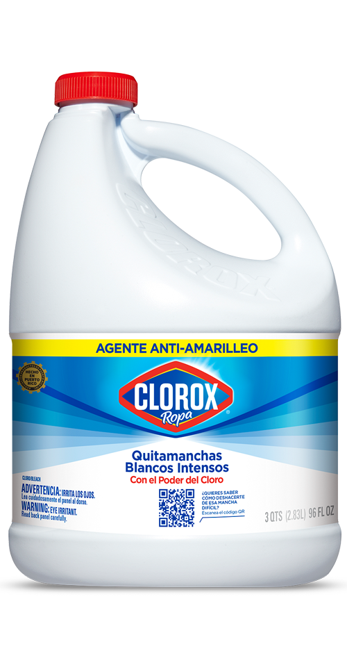 Fuerza motriz Persona enferma estante Clorox® Ropa Quitamanchas Blancos Intensos | Clorox Puerto Rico